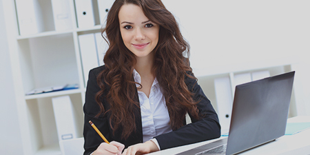 Businesswoman With a Laptop